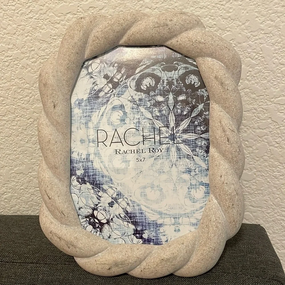 NWT Stone Twist look 5”X 7” Frame w/kickstand back,** 2 available **, Rachel Roy